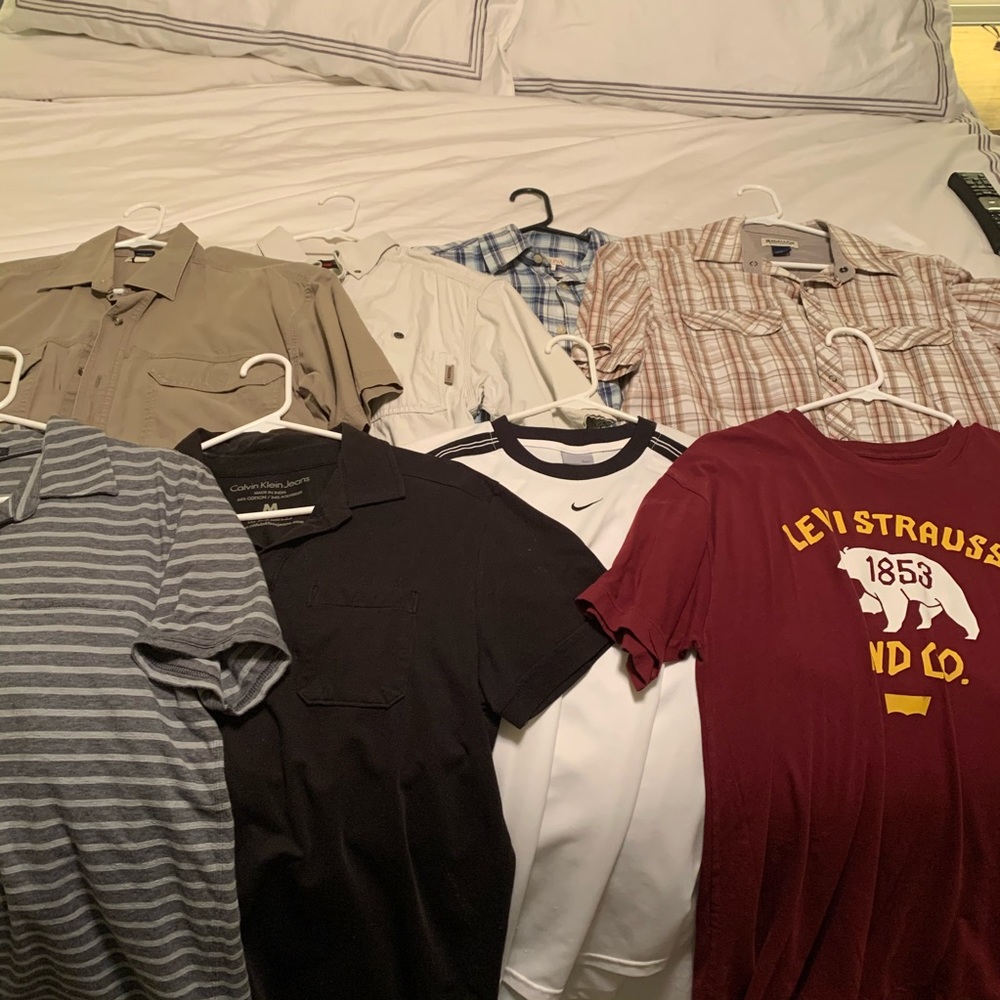 Bundle of 8 Short Sleeve Men’s casual shirts